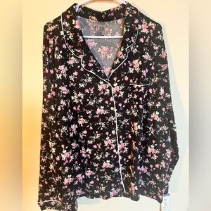 Flora Nikrooz Black Floral Top